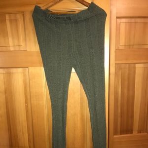 Free people sweater leggings w ankle button detail